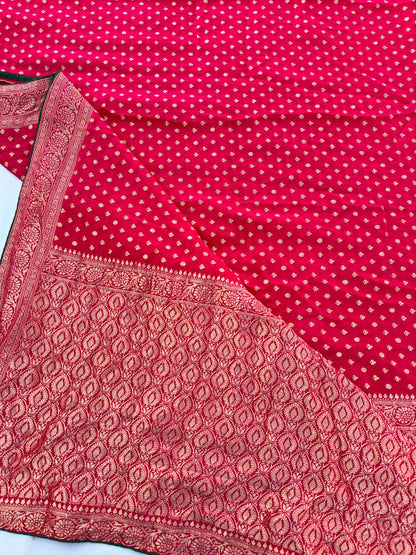 Pure Dolla Silk Hand Khaddi Work Treditional Banarasi Best Quality Saree With Blouse BFSMJ141