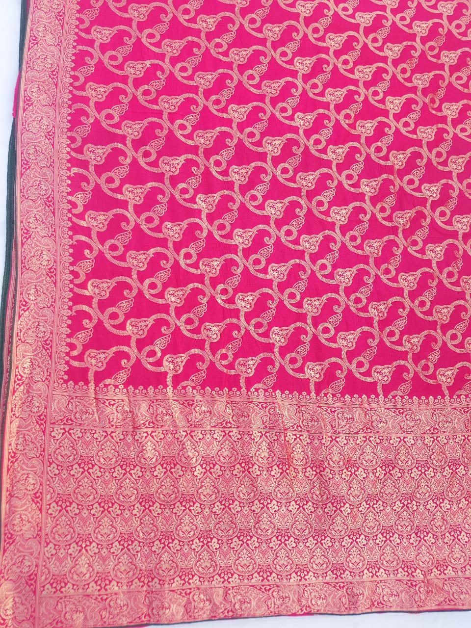 Pure Dolla Silk Hand Khaddi Work Treditional Banarasi Best Quality Saree With Blouse BFSMJ154