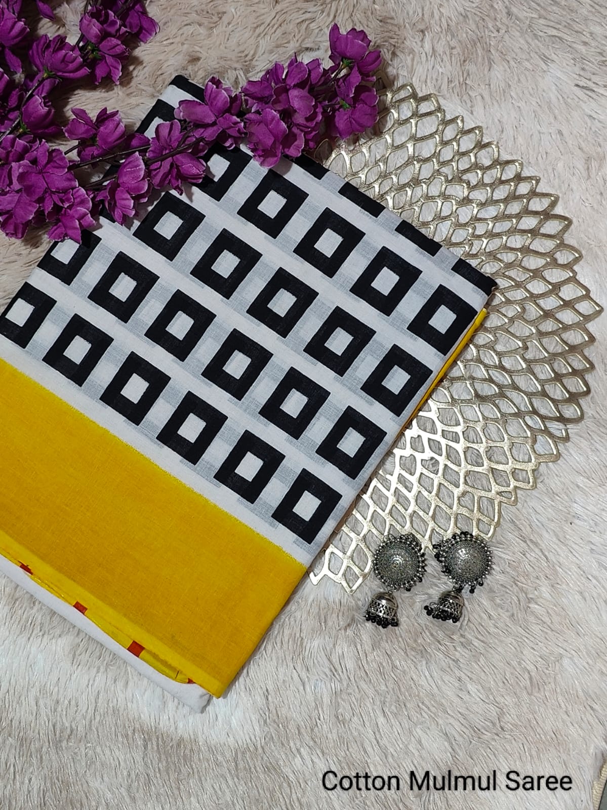 Screen Print Bagru Saree