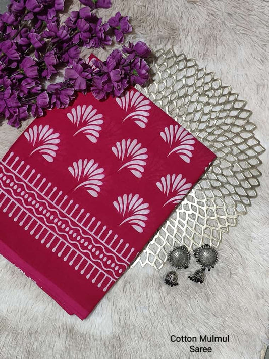 Screen Print Bagru Saree