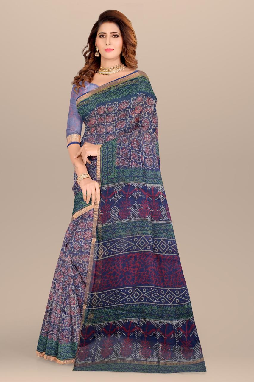 bagru, Kota Doriya Silk Saree, bagru saree, saree,hand block saree